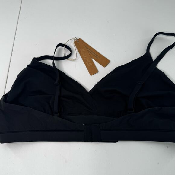 NEW Skims Fits Everybody Triangle Bralette Color Onyx, Size XL - Picture 4 of 5